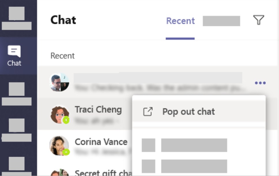 Mehrere Chat Fenster in Microsoft Teams offen halten